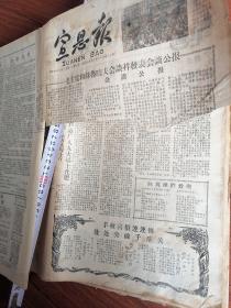 宣恩报1958年8月一12月（有76张）每隔一天1份 有2份被裁剪了一部分其它完好