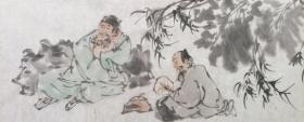 『中美协会员•李杰』【国画】
折痕有破损介意者慎拍拍下不退不换
为保障作品运输安全均为顺丰到付。
尺寸【136cmX34cm】
作者介绍【李杰，1964年生，中国美术家协会会员，中国画院签约画师，北京画院院长王明明工作室高级创作班画家，曾任淄博水墨画院副院长。】