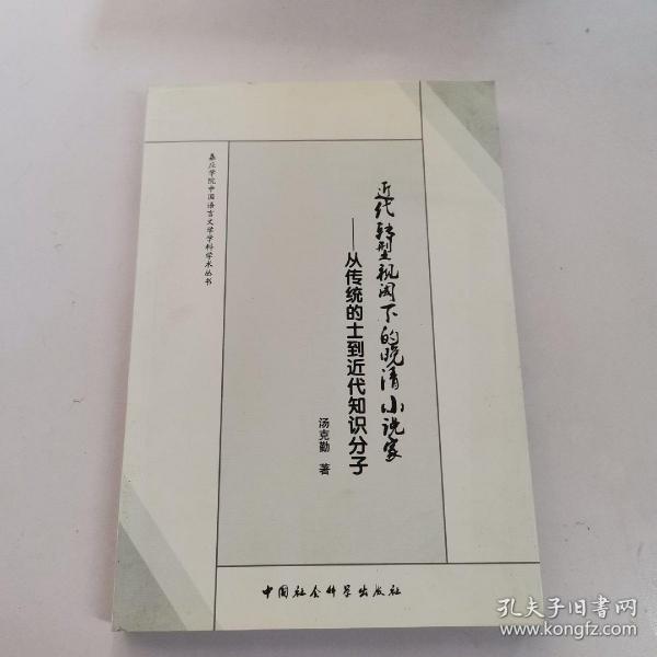 嘉应学院中国语言文学科学学术丛书·近代转型视阈下的晚清小说家：从传统的士到近代知识分子