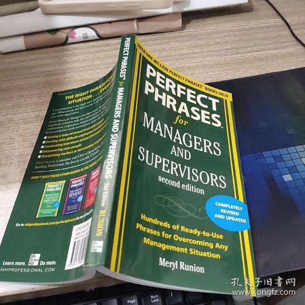 PERFECT PHRASES 4 MANAGERS & SUPERVISORS 外文书  看图  有字迹  画线