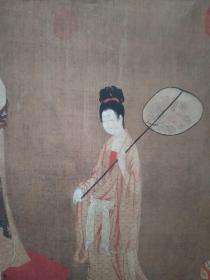 簪花仕女图卷2 宣纸画芯微喷古代绘画收藏装饰可装裱折叠发货 长94宽48厘米