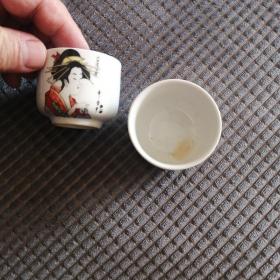 瓷杯 功夫茶 酒杯 一对