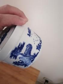 老青花  瓷 茶叶罐