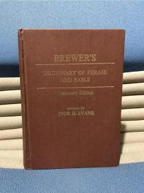 BREWER'S DICTIONARY OF PHRASE AND FABLE（Centenary Edition）布留沃英文成语与寓言词典（百年纪念版）