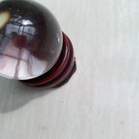 水晶球，，直径3cm，带底座，纯净