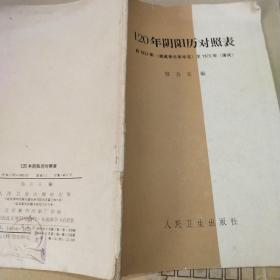 120年阴阳历对照表