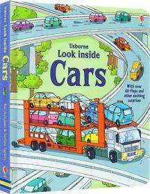 儿童百科立体翻翻书Usborne Look Inside Cars 汽车认知
