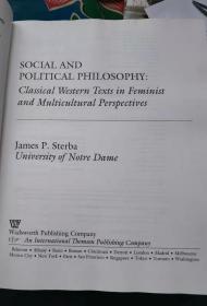 外文原版：《SOCIAL AND POLITICAL PHILOSOPHY》社会和政治哲学（16开精装，85品）