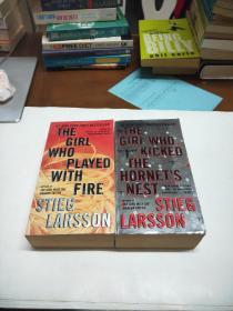 英文原版 《the girl who kicked the hornets nest》《the girl who played with fire 》两本合售