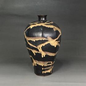 吉州窑甩彩梅瓶