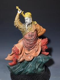 德化要彩釉站石关公
