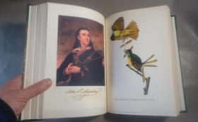 1936年Constance Rourke - AUDUBON《鸟王奥杜邦传》摩洛哥羊皮手工烫金精装全插图本 大量木刻及彩图 增补精美插图 大开本 品绝佳