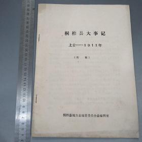 1985年河南省桐柏县大事记（初稿）