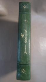 1936年Constance Rourke - AUDUBON《鸟王奥杜邦传》摩洛哥羊皮手工烫金精装全插图本 大量木刻及彩图 增补精美插图 大开本 品绝佳