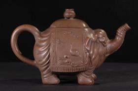 旧藏 名家款 太平有象 茶壶