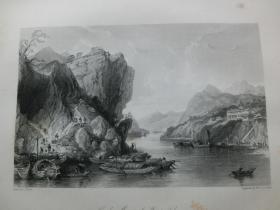 【百元包邮】《英德煤矿》中国题材钢版画 托马斯.阿罗姆 (Thomas Allom)作品  1845年 尺寸约27.2×21厘米 (货号T001365)