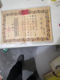 结婚证（一对）【北京市宣武区，1957】