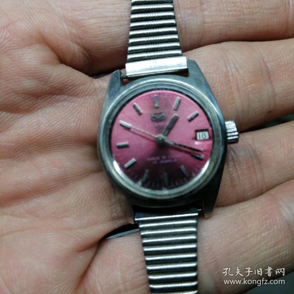 【收藏用老手表】天津手表厂 海鸥牌（HAIOU）19钻（全钢）女式手表 女士手表 女表 坤表 机械表 腕表 保存完好 还可以时 不知道准否