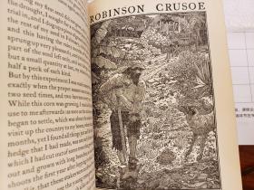 Life and strange Surprising Adventures of Robinson Crusoe Nearly 100 original drawings and decorations done from sketches made in the topics especially by Brothers Louis and Frederick Rhead