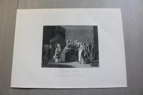 【百元包邮】《a woman wearing her child 》 (带着孩子的女人)  William Hogarth 威廉 ・荷加斯作品  1870年代  钢版画 纸张尺寸约30.5×21.8厘米（货号202135）