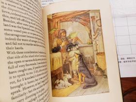 Life and strange Surprising Adventures of Robinson Crusoe Nearly 100 original drawings and decorations done from sketches made in the topics especially by Brothers Louis and Frederick Rhead