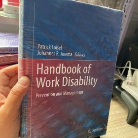 Handbook of Work Disability: Prevention and Mana