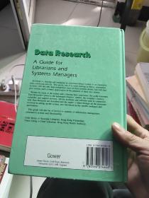 data research:a guide for librarians and systems managers【24开硬精装英文原版，如图实物图】