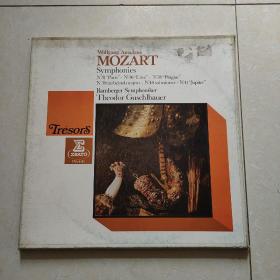外文黑胶唱片：w,c mozart -six symphonies (莫扎特-六交响曲)3张黑胶 无划痕