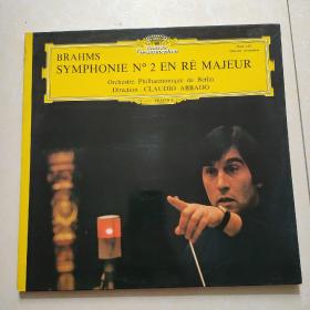 外文黑胶唱片：Brahms symphonie n`2 en re majeur (勃拉姆斯第二交响曲) 无划痕