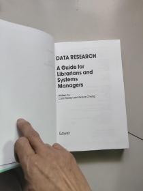 data research:a guide for librarians and systems managers【24开硬精装英文原版，如图实物图】