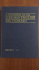 A SUPPLEMENT TO THE OXFORD ENGLISH DICTIONARY  Vl 2