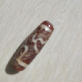 小南红玛瑙，珠一枚，0.7×2.6cm，，，，