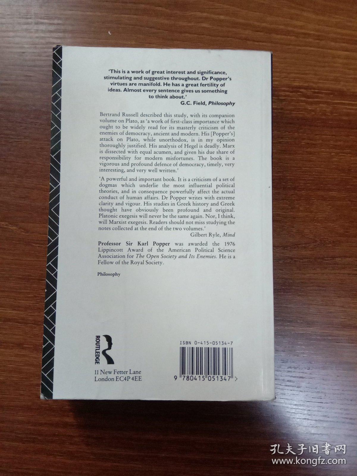 The Open Society and Its Enemies, Volume II：Volume 2: The High Tide of Prophecy: Hegel, Marx and the Aftermath