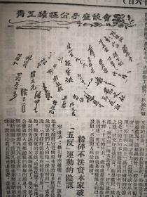 福建日报1952年3月11日（三反五反运动）福州奸商马振端丧尽天良，劳动妇女的好榜样闽侯潘墩乡劳模林碧英，青年工人积极分子座谈五反斗争问题的纪录（签名手迹陈炎官张德润林诗水陈长霖陈如官李桂生邱大华陈肖梅叶文仕邱道润王良田陆相如叶世章方振中潘可钦李玉铭杨子平吴声汉黄光荣潘依章翁庆荣程敏铭赵金俤方健仕陈文积李祝海陈守铭陈依炳罗文光）记北京五里店农场女拖拉机队李振荣等，政务院发布处分7名失职人员的命令