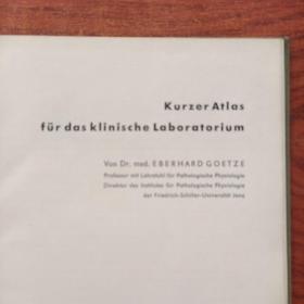 kurzer Atlas fur das klinische Laboratorium