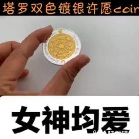西方塔罗牌许愿币 镀银银币日月光华幸运风水十二星座纪念币硬币