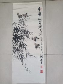 已故吉林美协名誉主席内蒙古著名画家黄秋实作品3平尺保真