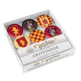 预售哈利波特格兰芬多冰箱磁铁贴Harry Potter: Gryffindor Glass Magnet Set: Set of 6