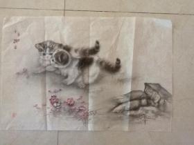 米春茂 画猫（包邮