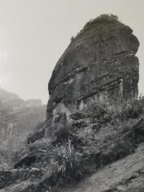 民国浙江温州风景照雁荡山天柱峰