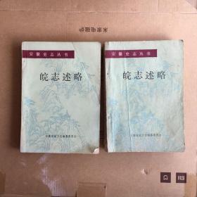 安徽史志丛书 皖志述略（上下） 实物图片 请看图自定