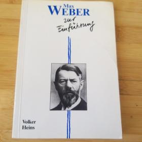 Volker Heins / Max Weber zur Einführung 《马克斯·韦伯导论》 德语原版