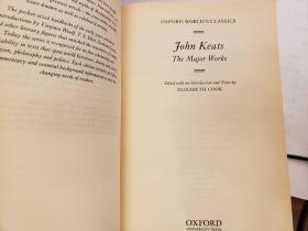 John Keats: The Major Works: Including Endymion, the Odes and Selected Letters