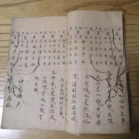 清代宗教手抄本：天官五星、五星总叙、大运细评、进考星盘等