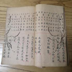 清代宗教手抄本：天官五星、五星总叙、大运细评、进考星盘等