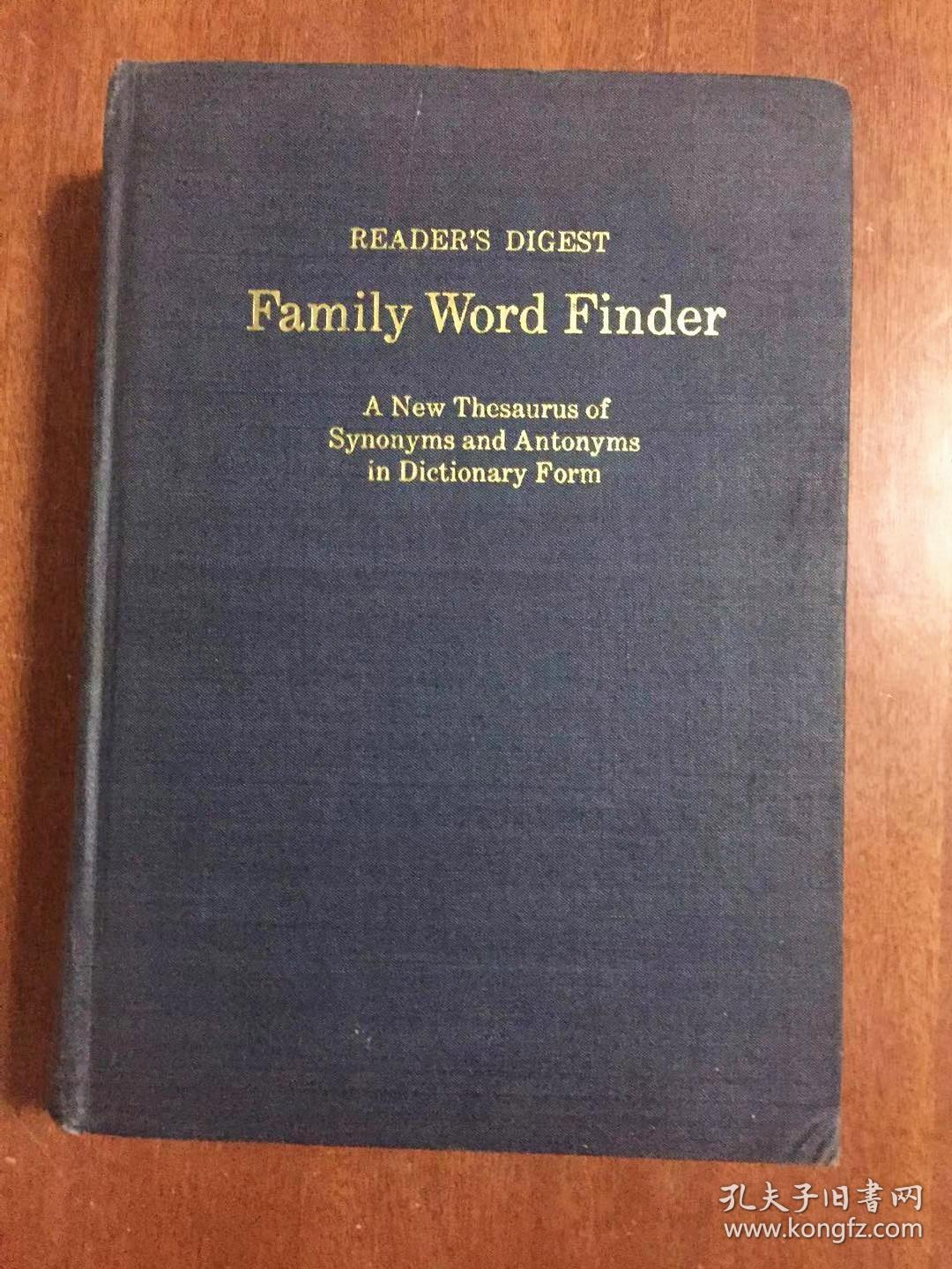 Dictionary  READER\\\'S DIGEST FAMILY WORD FINDER