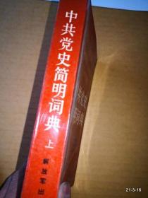中共党史简明词典上册