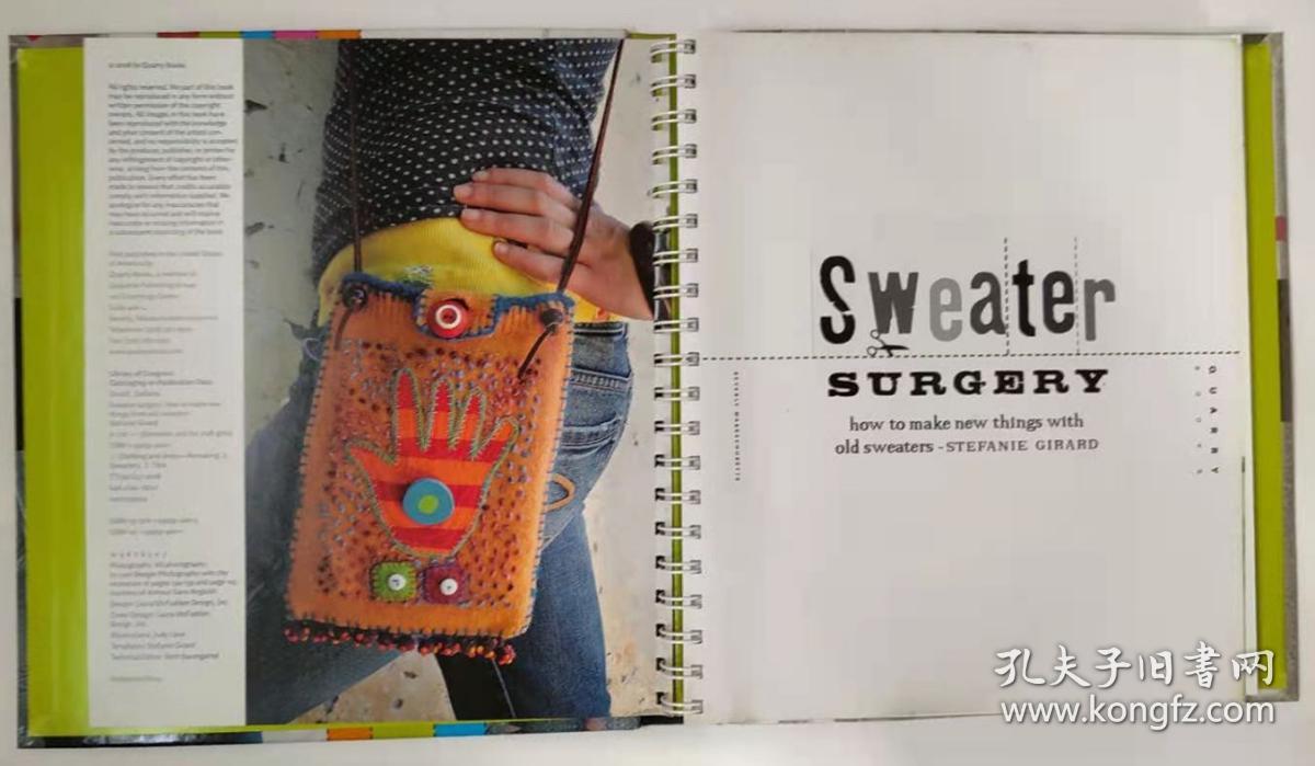 Sweater Surgery: How to Make New Things with Old Sweaters-STEFANIE GIRARD 旧毛衣饰品
