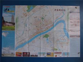 沙县交通旅游图    对开地图