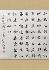 汪敦银 (1964-2020)，男，湖北省大冶市人，中国书法家协会会员；湖北省书法院研究员，湖北省书法创作委员会委员，湖北省书协楷书专业委员，小楷名家，被 中国文联中国书协评为：第二届文质兼美全国优秀基层书法家。 【获奖】 全国第十一届书法篆刻展览最高奖 首届“长江杯”获最高奖 中国“瘗鹤铭奖”获最高奖⋯ 保真，2019年向作者定制。34x34cm，宣纸，未裱。d3973